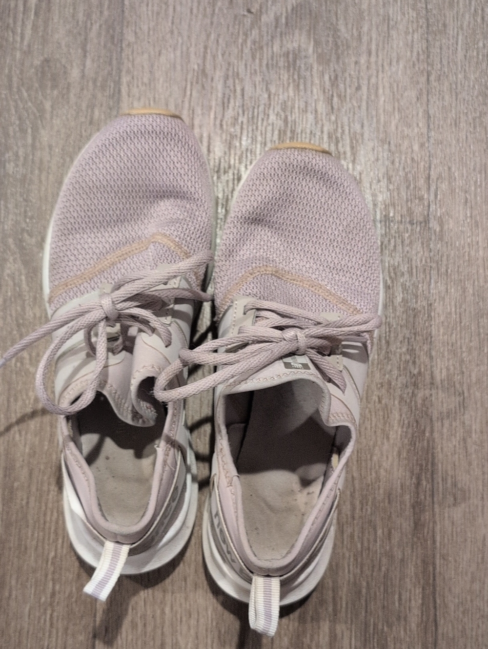New Balance Women's Knit Lace-Up Sneakers in Light Mauve